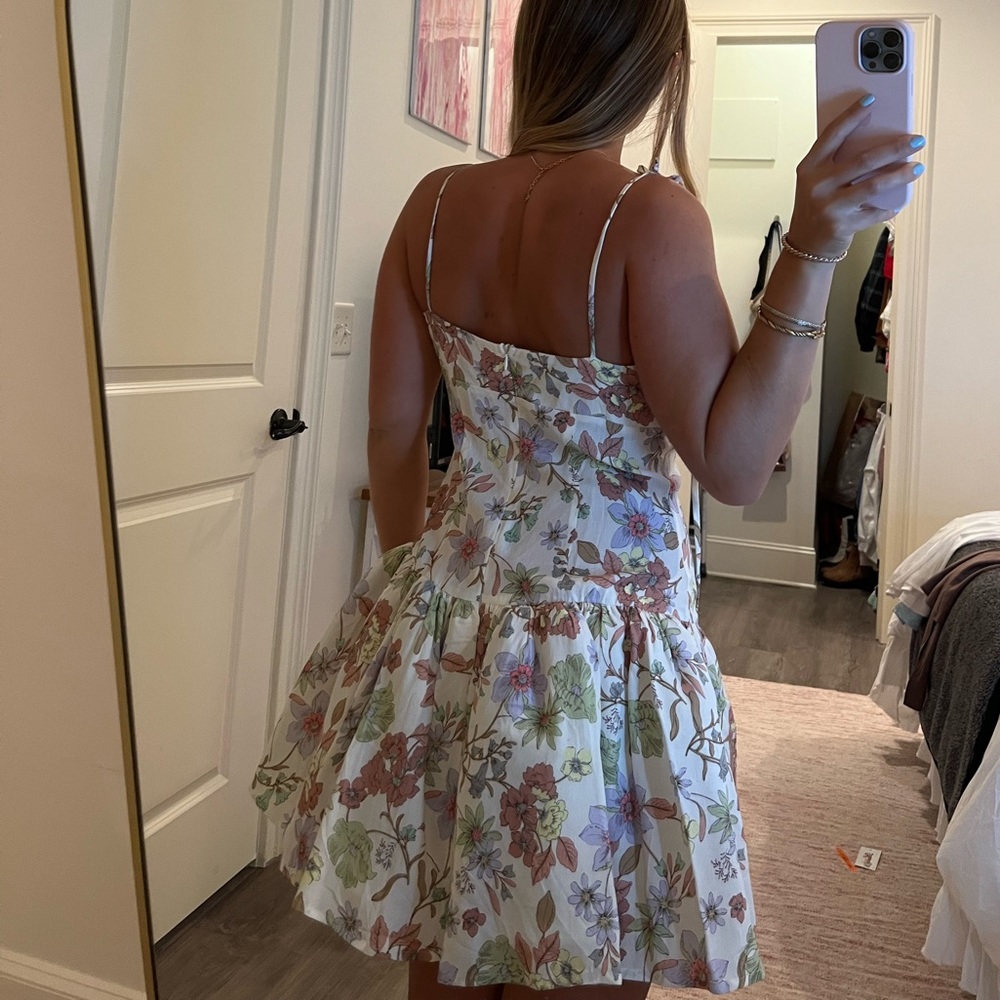 Puffy floral dress